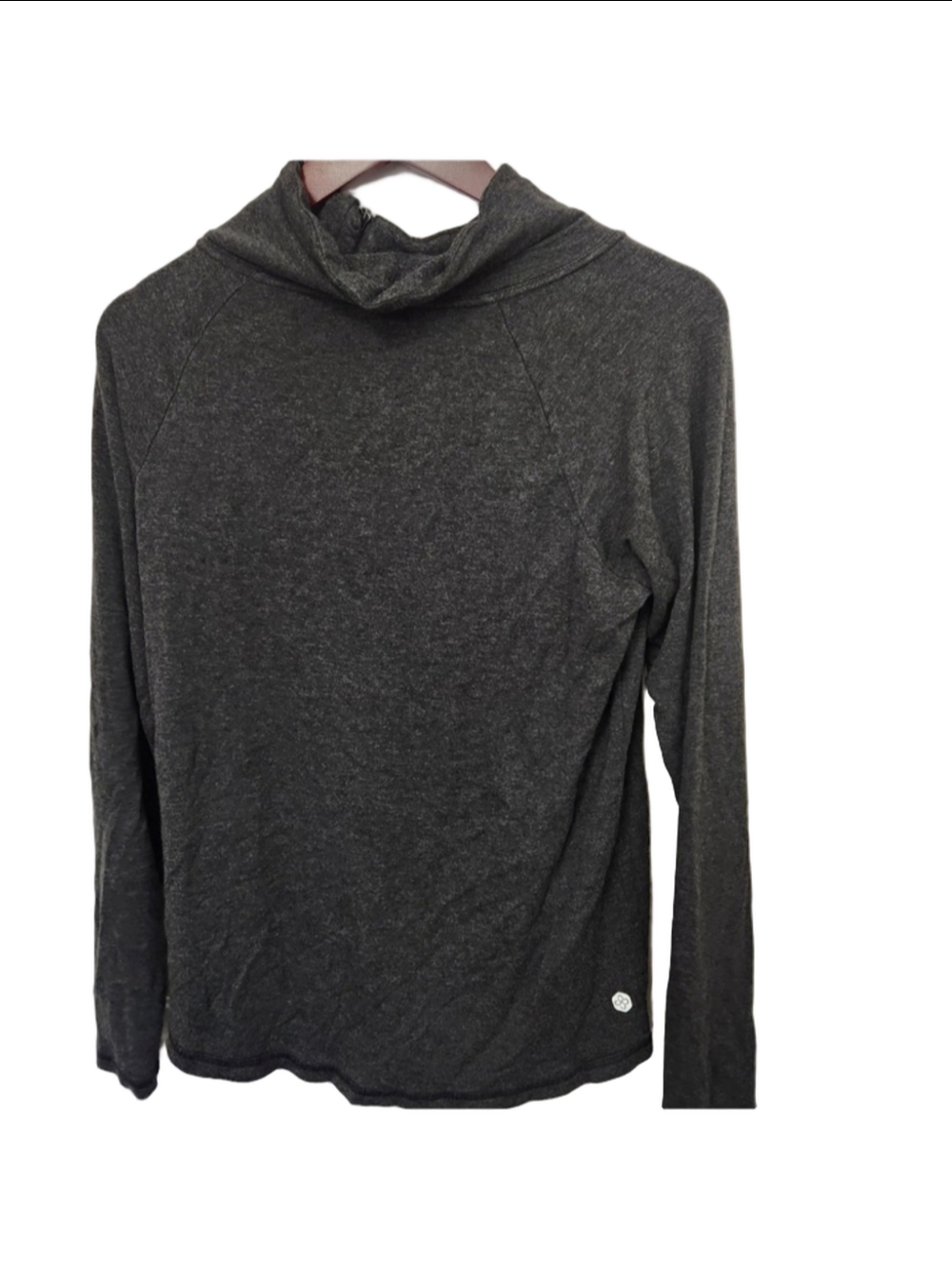 Scorpio Sol Women's Nova Zip Neck Long Sleeve Shirt Gray Size Medium NWOT - Picture 3 of 5